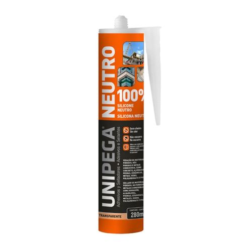 SILICONE NEUTRO TRANSPARENTE 280ml - UNIPEGA