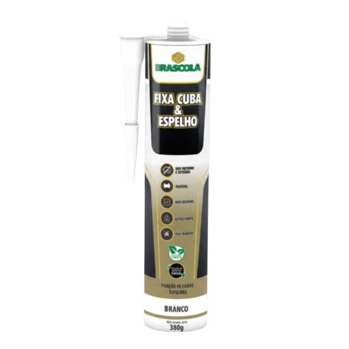 FIXA CUBA E ESPELHO BRANCO 380g - BRASCOLA