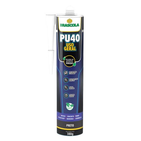 PU 40 USO GERAL PRETO 380g - BRASCOLA
