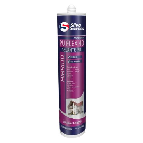 SELANTE PU FLEX 40 CINZA 400g - SILVA SELANTES