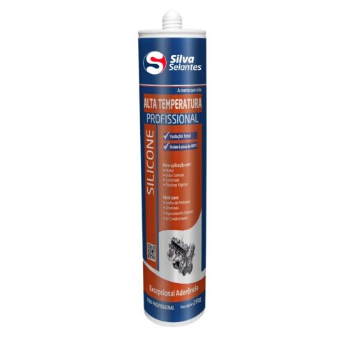 SILICONE ALTA TEMPERATURA VERMELHO 250g - SILVA SELANTES