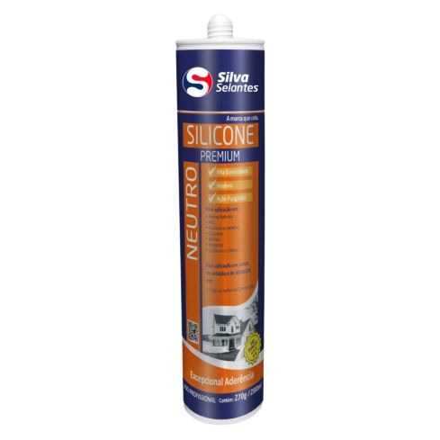 SILICONE NEUTRO PREMIUM INCOLOR 270g - SILVA SELANTES