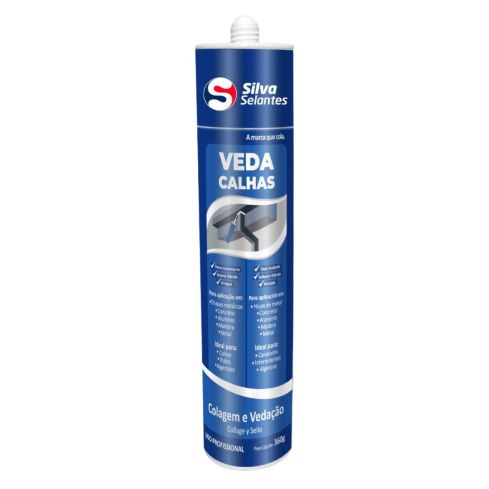 SELANTE VEDA CALHAS CINZA 360g - SILVA SELANTES