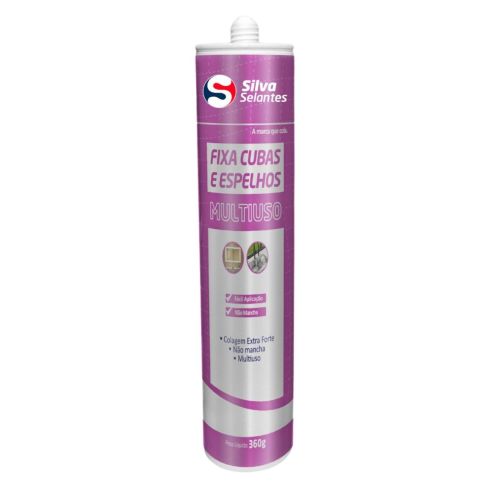 FIXA CUBAS E ESPELHOS CINZA 360g - SILVA SELANTES