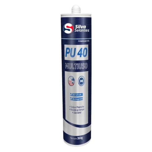 SELANTE PU 40 MULTIUSO CINZA 360g - SILVA SELANTES