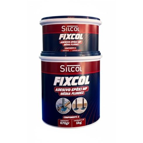 FIXCOL SILCOL BICOMPONENTE 1kg - SILVA SELANTES