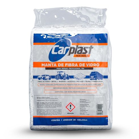 MANTA FIBRA VIDRO 1,40x0,50m CARPLAST 320g - MAXIRUBBER
