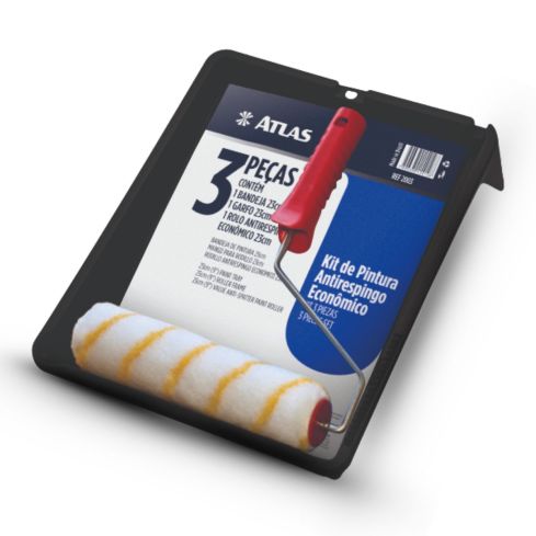 KIT DE PINTURA ANTIRRESPINGO ECONOMICO 3 PECAS 2003 - ATLAS