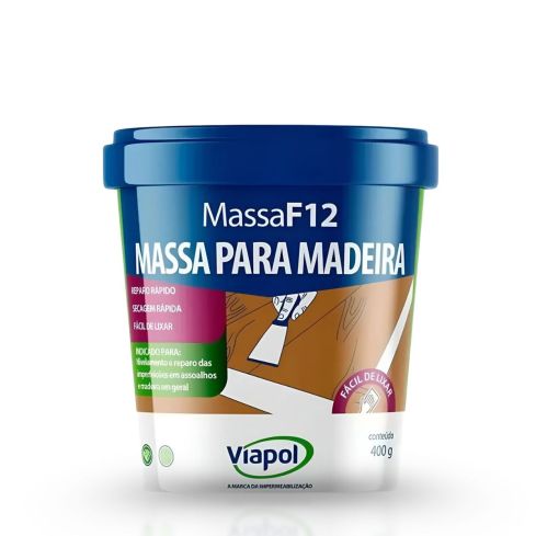 MASSA F-12 BRANCA 400g - VIAPOL