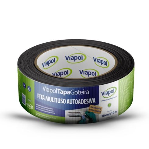 FITA TAPA GOTEIRA ALUMINIZADA 10cmx10m - VIAPOL