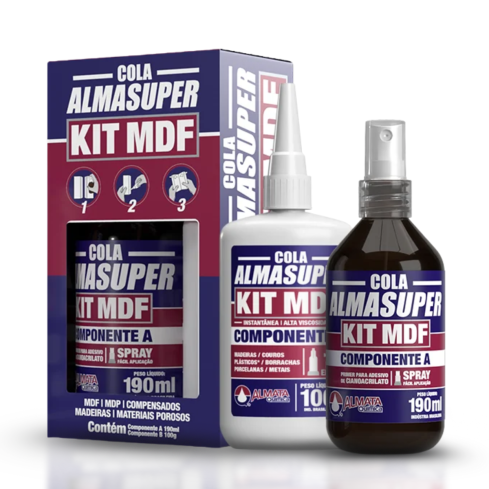 ALMASUPER KIT MDF COMP AB 290ml - ALMATA QUIMICA