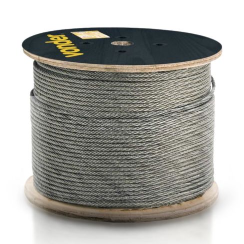 CABO DE ACO GALVANIZADO 1,59mm 1/16" 6x7 100m - VONDER