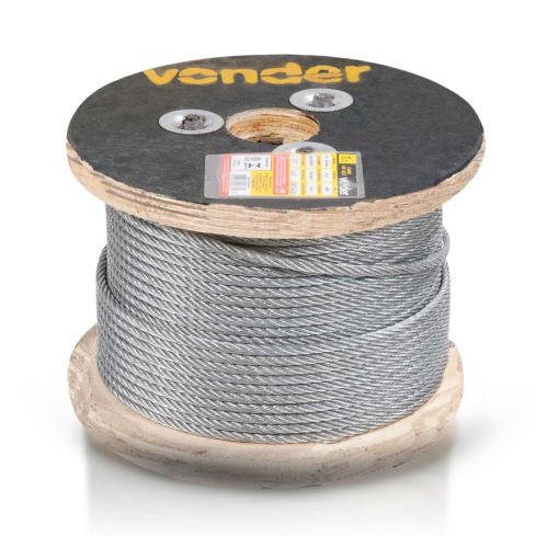 CABO DE ACO GALVANIZADO 2,38mm 3/32" 6x7 100m - VONDER