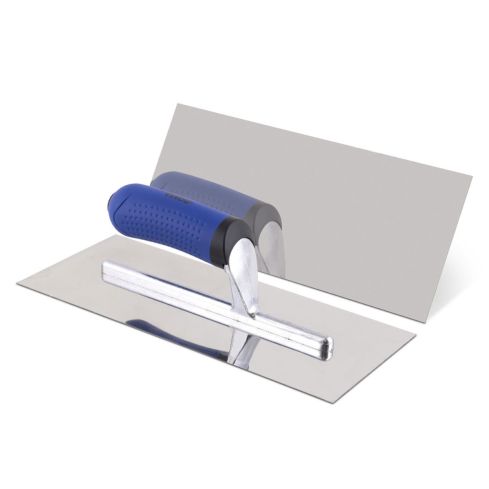 DESEMPENADEIRA ACO INOX LISA CABO EMBORRACHADO 28x12cm - ROMA
