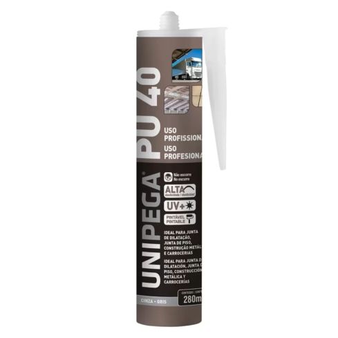 PU 40 USO PROFISSIONAL CINZA 280ml400g - UNIPEGA