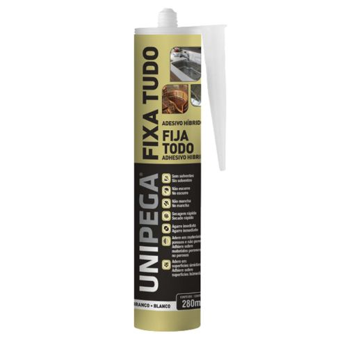 ADESIVO FIXA TUDO BRANCO 280ml - UNIPEGA