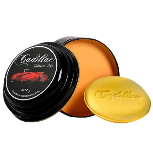 CLEANER WAX CERA CARNAUBA COM APLICADOR 150g - CADILLAC