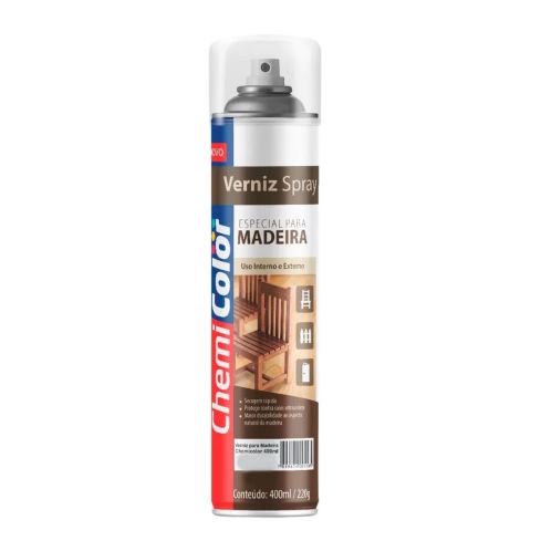 VERNIZ PARA MADEIRA SPRAY NATURAL 400ml - CHEMICOLOR