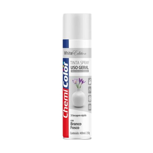 TINTA SPRAY UG BRANCO FOSCO 400ml - CHEMICOLOR