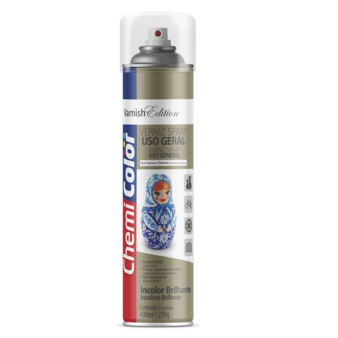 VERNIZ SPRAY UG INCOLOR BRILHANTE 400ml - CHEMICOLOR