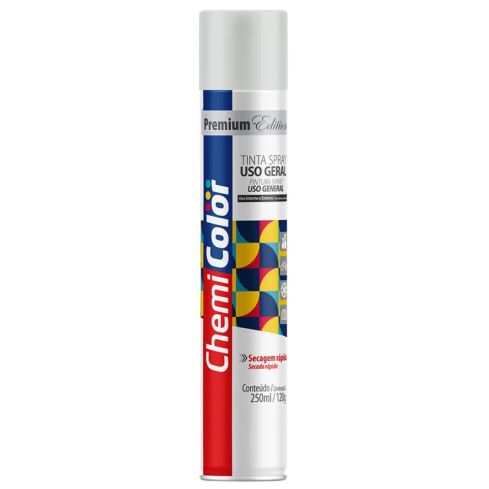 TINTA SPRAY UG BRANCO BRILHANTE 250ml - CHEMICOLOR