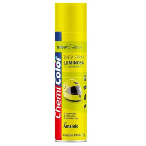 TINTA SPRAY LUMINOSA AMARELO 400ml - CHEMICOLOR