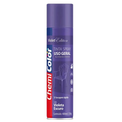 TINTA SPRAY UG VIOLETA ESCURO 400ml - CHEMICOLOR