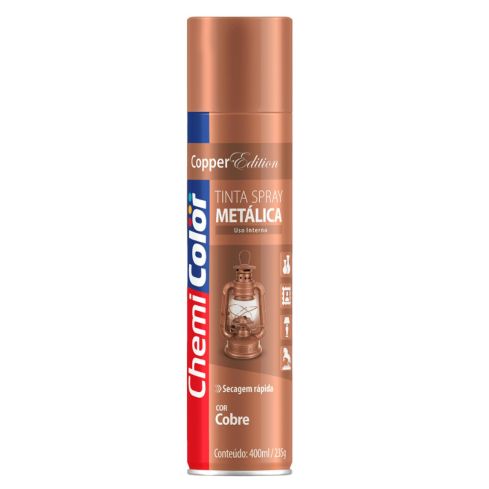 TINTA SPRAY METALICA COBRE 400ml - CHEMICOLOR