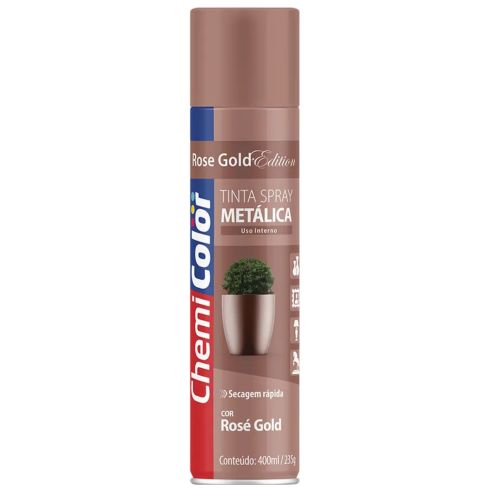 TINTA SPRAY METALICA ROSE GOLD 400ml - CHEMICOLOR