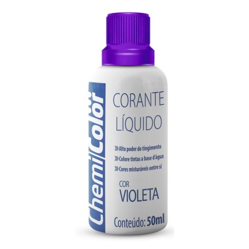 CORANTE LIQUIDO VIOLETA 50ml c12un - CHEMICOLOR