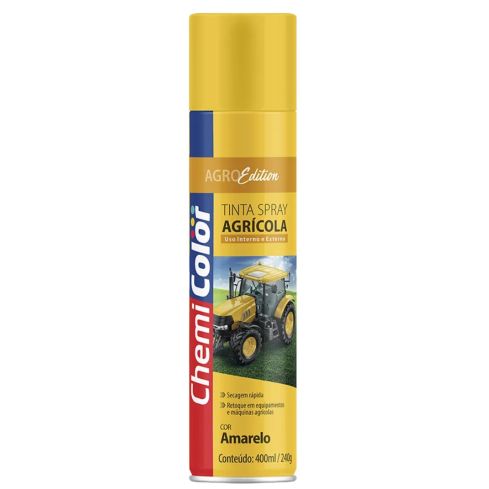 TINTA SPRAY AGRICOLA AMARELO CP 400ml - CHEMICOLOR