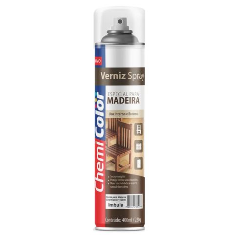 VERNIZ PARA MADEIRA SPRAY IMBUIA 400ml - CHEMICOLOR