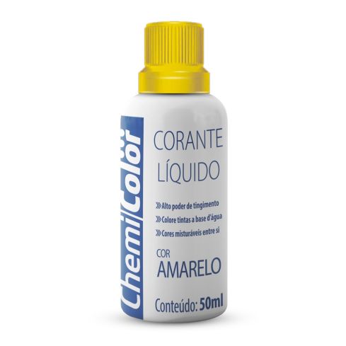CORANTE LIQUIDO AMARELO 50ml c12un - CHEMICOLOR