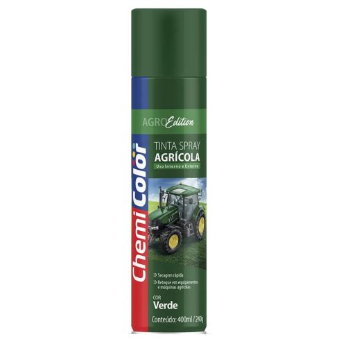 TINTA SPRAY AGRICOLA VERDE JD 400ml - CHEMICOLOR