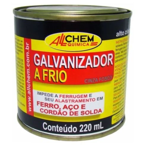 GALVANIZADOR A FRIO CINZA 220ml - ALLCHEM