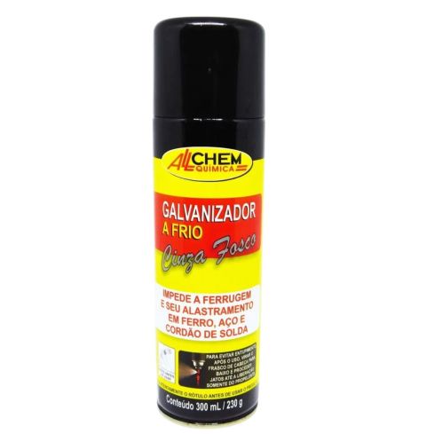 GALVANIZADOR A FRIO CINZA AEROSOL 300ml - ALLCHEM