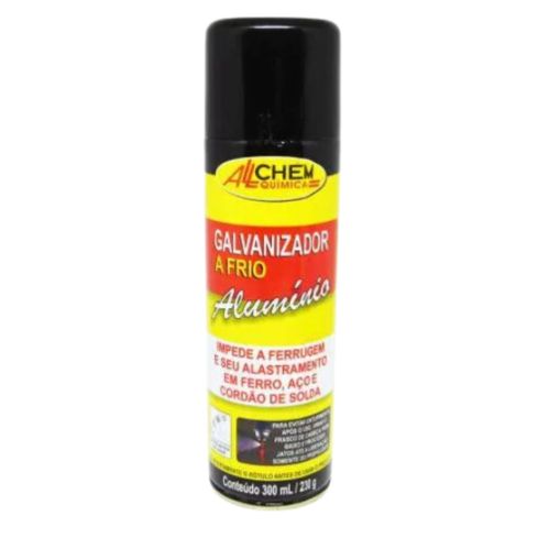 GALVANIZADOR A FRIO COM ALUMINIO AEROSSOL 300ml - ALLCHEM