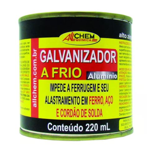 GALVANIZADOR A FRIO COM ALUMINIO 220ml - ALLCHEM