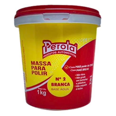 MASSA PARA POLIR BASE AGUA N2 1kg - PEROLA