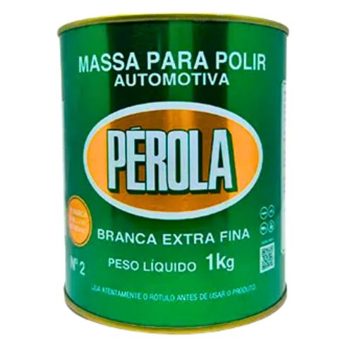 MASSA PARA POLIR BRANCA EXTRA FINA N2 1kg - PEROLA