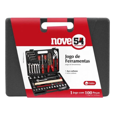JOGO FERRAMENTAS c 100 Pecas KF100 Maleta - NOVE54