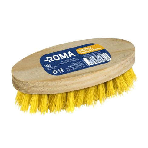 ESCOVA OVAL BASE MADEIRA MULTIUSO - ROMA