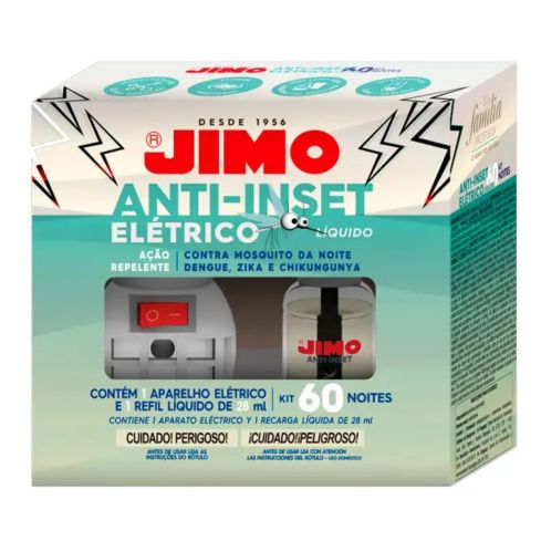 JIMO ANTIINSET ELETRICO LIQUIDO 60 NOITES - JIMO