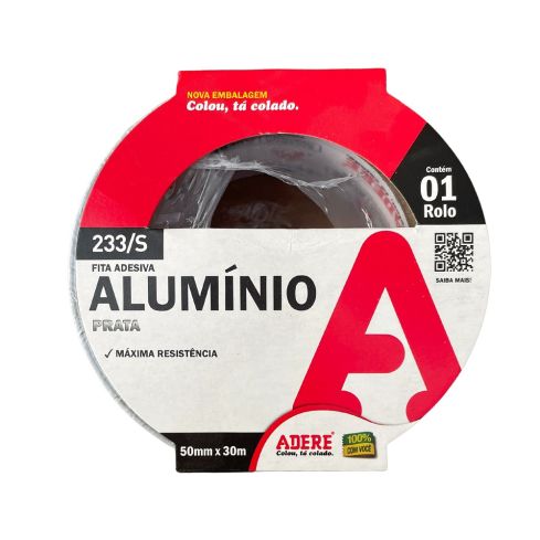 FITA ADESIVA DE ALUMINIO 233S 50mmX30m - ADERE