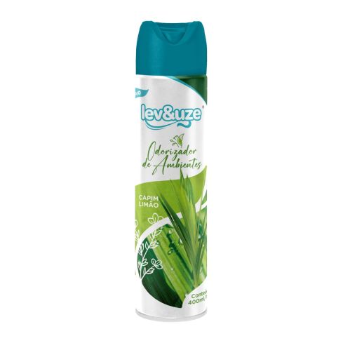 ODORIZADOR DE AMBIENTES CAPIM LIMAO 400ml180g - LEV&UZE