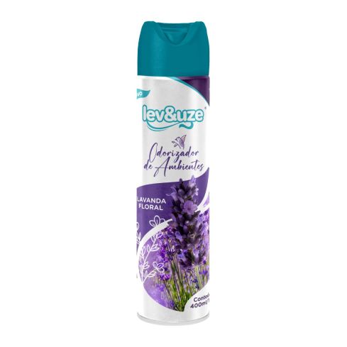 ODORIZADOR DE AMBIENTES LAVANDA FLORAL 400ml180g - LEV&UZE