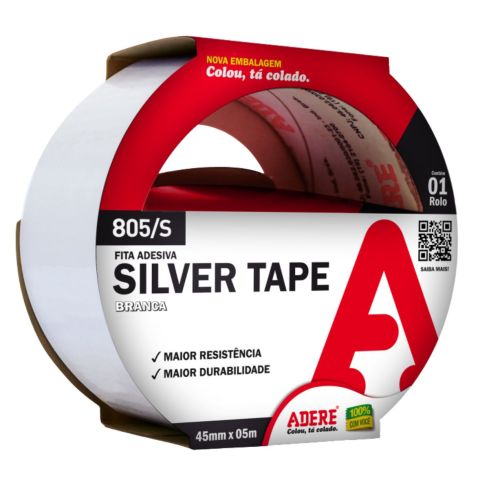 FITA SILVER TAPE 805S BRANCA 45mmX5m - ADERE