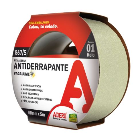 FITA ANTIDERRAPANTE VAGALUME 867S 50mmX5m - ADERE