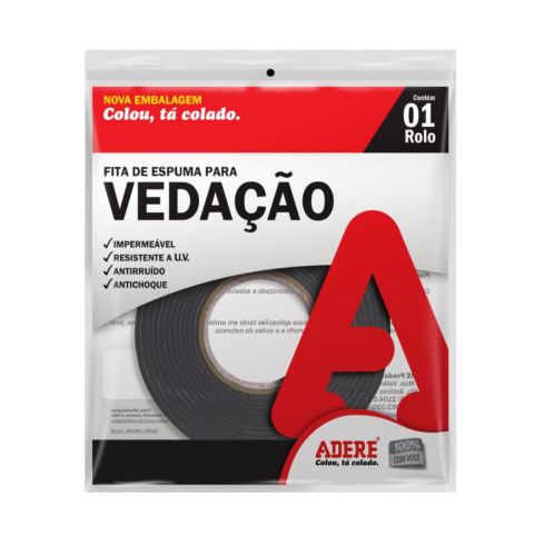 FITA ESPUMA DE VEDAÇÃO E104S 19mmX5m - ADERE