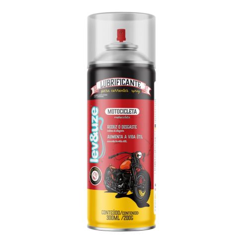 LUBRIFICANTE PARA CORRENTES MOTO 300ml150g - LEV&UZE
